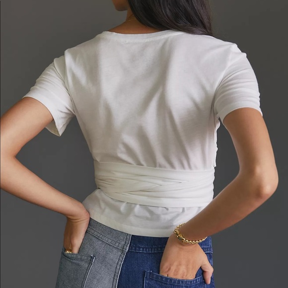 NWT Anthropologie Tie-Front Top - Picture 2 of 6